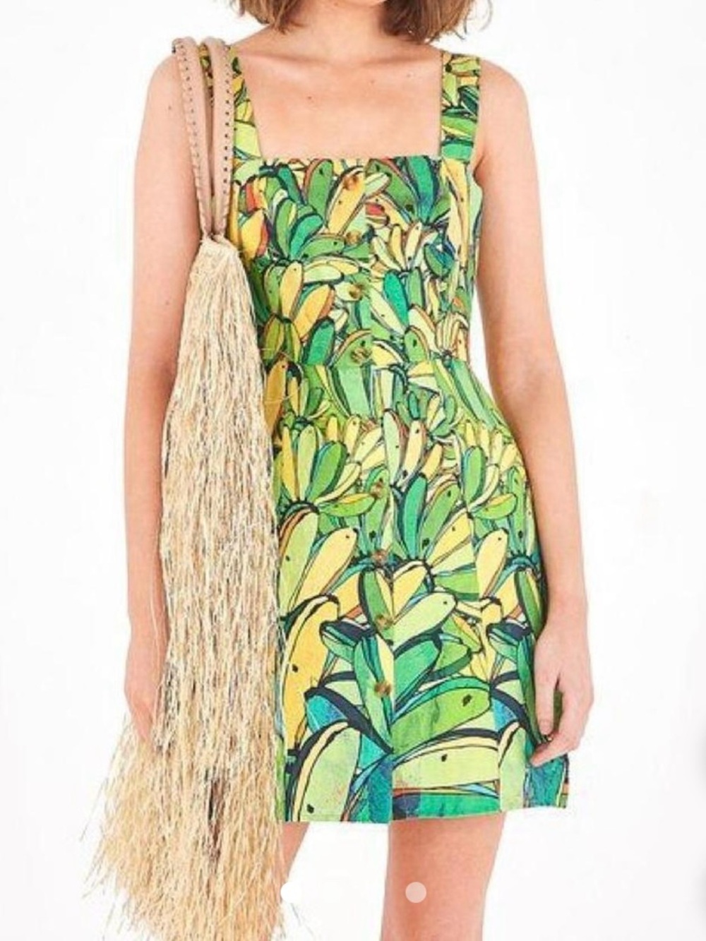 Farm Rio Green Banana Dress - Picture 10 of 10